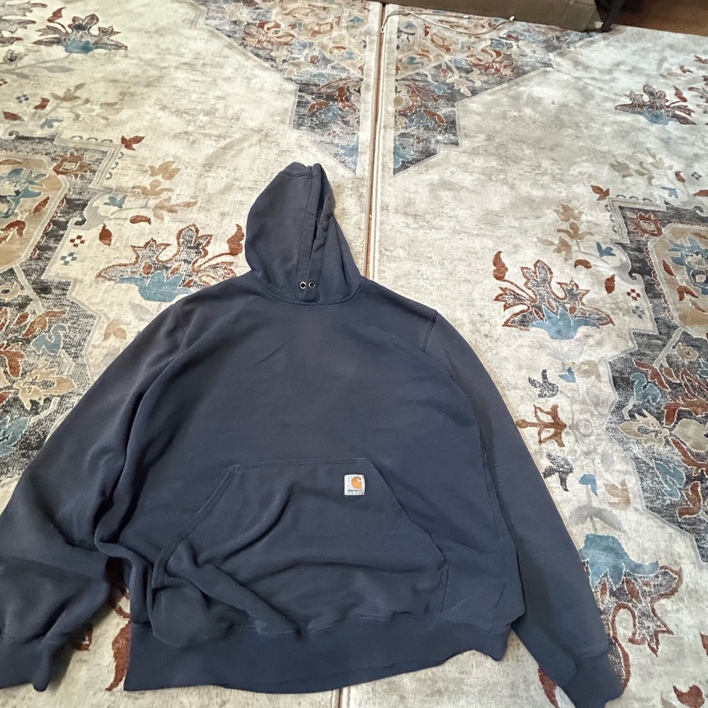 Carhartt Blue Sweatshirt Hoodie Casual Essential